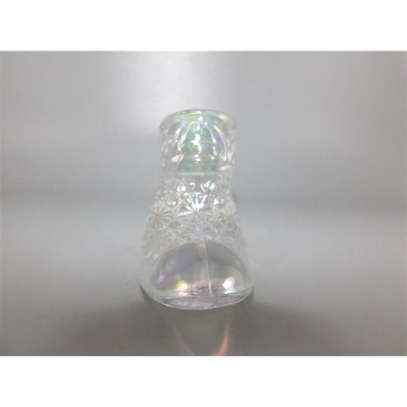 7/1227 Smith Glass Iridescent Daisy and Button Shoe 2.5 x 6 in - Picture 2 of 6